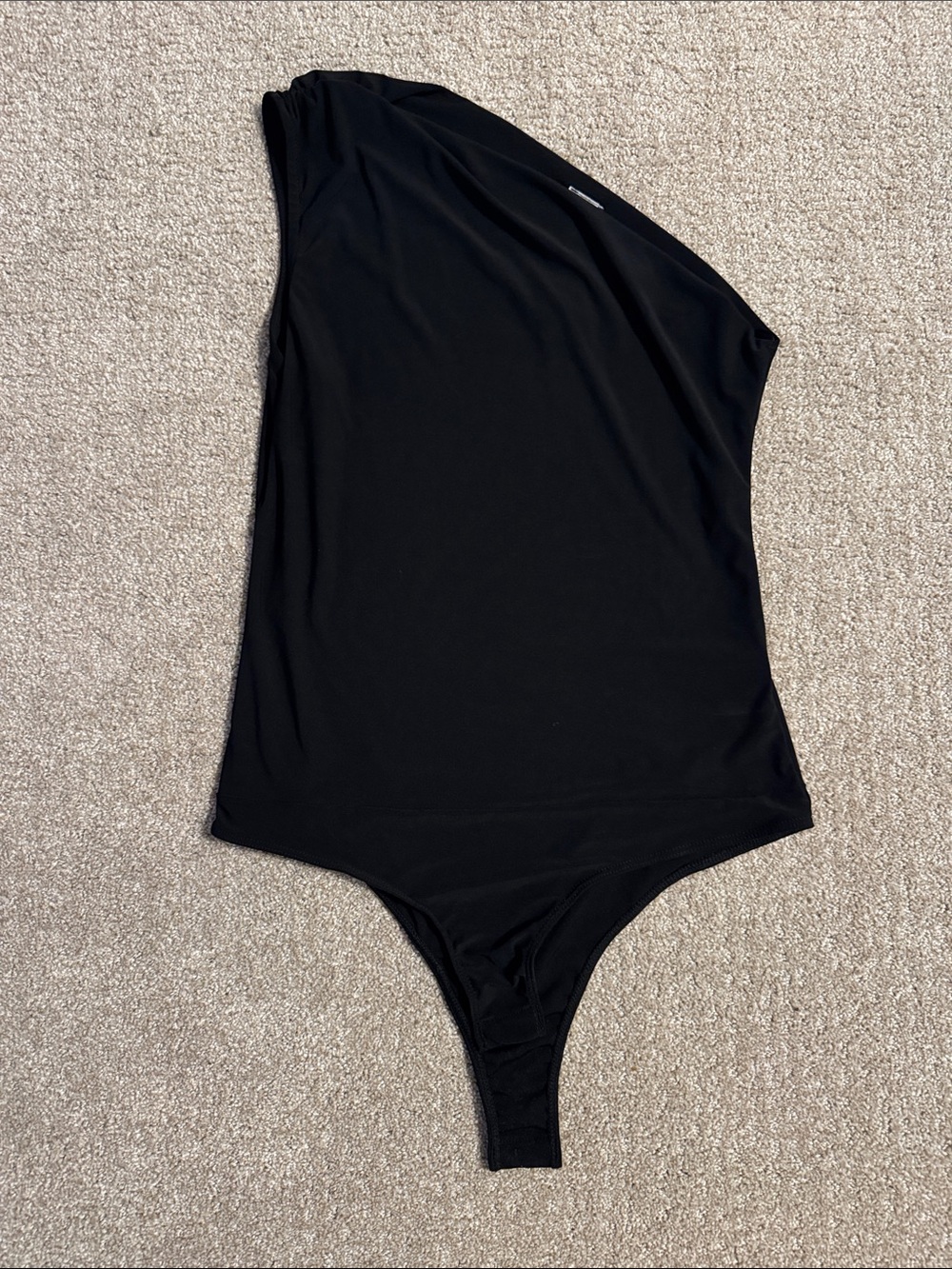 Kaileigh Black One-Shoulder Women’s Bodysuit